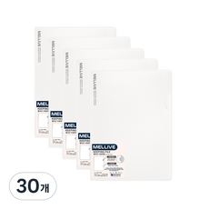 희망사무포인트 멜리브 L자홀더파일, 크림, 30개