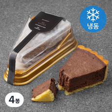 제로베이커리 제로 초코타르트 조각 (냉동), 60g, 4봉