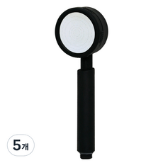 KOXINA 超大水壓霧面黑色淋浴噴頭, 5個