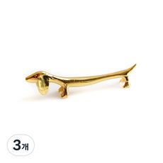 KITCHENCHOIS 狗狗筷架, 金色, 3個