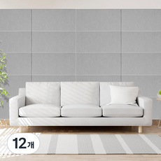 딩동펫 고양이 리폼 벽지 폼 블록 평판형 스크래치, 그레이, 12개