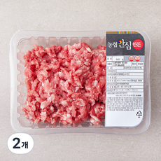 농협안심한돈 뒷다리살 다짐육 (냉장), 500g, 2개
