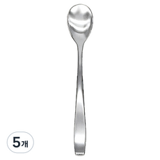 키친이레 밀러 양식기 커트러리 티스푼, 실버, 5개