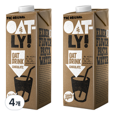 OATLY 巧克力燕麥奶, 1L, 4瓶