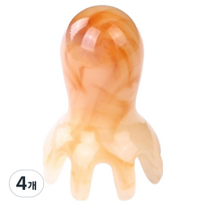 C'blance 高級頭皮刮痧按摩器 68 x 45 x 3 mm, M 淺棕色, 4個