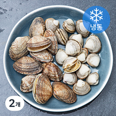 삼삼해물 국산 데친바지락 + 동죽 (냉동), 300g, 2개