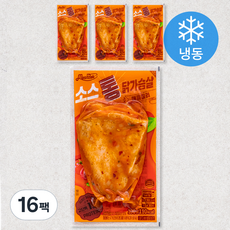 맛있닭 소스 통 닭가슴살 매콤칠리 (냉동), 100g, 1개입, 16개