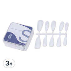 BARNA 霧面杏仁形延長美甲片 S 100片, 單一顏色, 3個