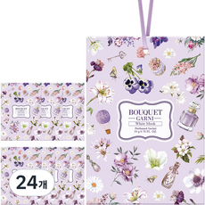 부케가르니 퍼퓸드 샤쉐 옷장방향제 본품 M, 10g, 24개, 화이트머스크