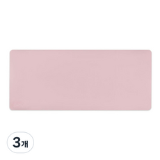 앱코 파스텔 데스크 마우스 롱 패드, 핑크, 3개