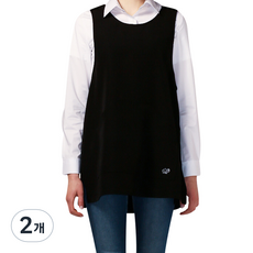 헤어베스트 포그니 원피스형 앞치마 HBYA064, 블랙, 2개