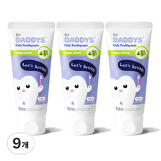 Dr. Dedis 兒童低氟兒童牙膏, 60g, 9個