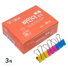 판교 바인더클립 PKBC, 3개, 30개입, 대