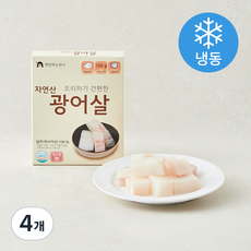 조리하기 간편한 자연산 광어살 (냉동), 100g, 4개