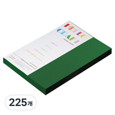 종이문화 다빈치 양면 펠트 엠보스지 No 35 그린, 225개