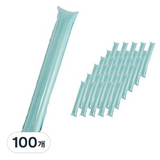 라볼페 블링 색상 축하 이벤트 스틱풍선 60 x 11 cm, 라이트 블루, 100개