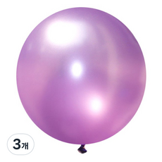 J-BALLOON Sempertex 90cm 大型氣球, 3個, 450 珠光淺薰衣草色