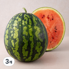 새벽경매 시원달콤한 수박, 4kg 이상, 3개