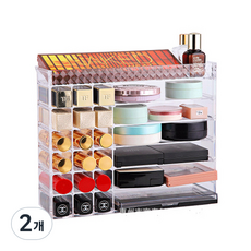 다용도 메이크업 용품 아크릴 거치대, 2개