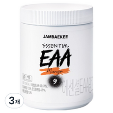 잠백이 에센셜 EAA 아미노산 망고맛, 300g, 3개