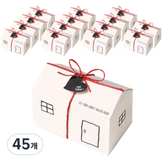 indi.k 摩登小屋禮物盒, 45個, 白色