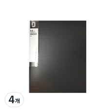 보경 발포 D링 바인더화일 5cm, 흑색, 4개