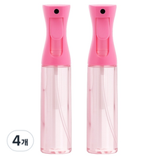 오템 안개 분사 분무기 스프레이 200ml, 분홍, 4개