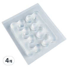 ON&LIVING 矽膠腳趾平衡分趾環 透明, 4個