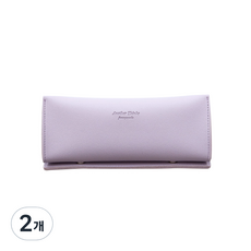 FunnYmade 皮革筆袋 收納包型, 牛奶紫, 2個