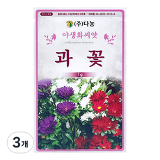 다농 과꽃 씨앗 1g, 3개