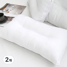Sommier 細纖維彎曲枕頭棉, 單一顏色, 2個