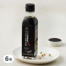담가 전통식품 인증 우리콩 전통간장, 180ml, 6개
