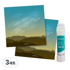 Komkomni 12星座便條紙 2入+再黏貼膠帶, 獅子座, 3套