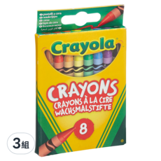 Crayola 繪兒樂 彩色蠟筆, 8個, 3組