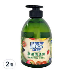do it 多益得 酵速蔬果清洗劑, 500ml, 酵素洗淨不殘留, 吃得放心, 2瓶