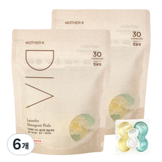 마더케이 디아 고농축 올인원 유아 캡슐세제 30p, 405g, 6개