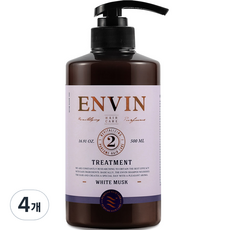 앙방 단백질 퍼퓸 헤어케어 트리트먼트 화이트머스크, 500ml, 4개