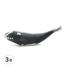 Bandi Toy 軟膠動物 弓頭鯨公仔, 3個