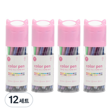 minhwashop 水性彩色筆24色組, 粉紅色(UDPAT0043), 12套