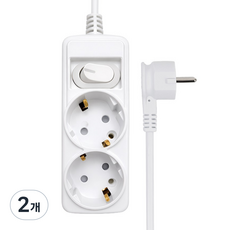 EcoPowerTap 安全開關扁平2孔延長線
