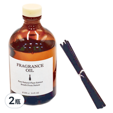 FRAGRANCE 法式精油茶色擴香瓶 室內香氛, 100ml, 2件, 威斯汀白茶