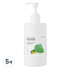 National University 365 水果和蔬菜洗潔精，檸檬香精, 500ml, 5個
