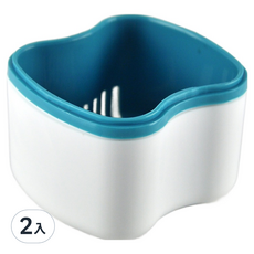 雙層 活動假牙 矯正器 專用 浸泡盒一入-隨機, 1入, 2入