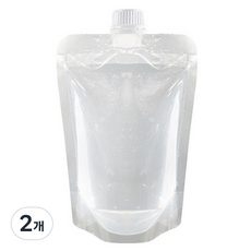 생활을그리다 음료 투명 스파우트 파우치 500ml 14 x 22 cm, 14 x 22cm (500ml), 25개입, 2개