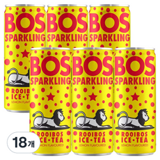 BOS 스파클링 루이보스 아이스티 레몬, 300ml, 18개