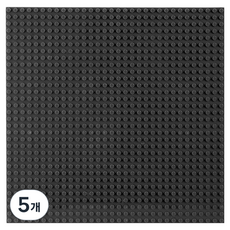 아이끌레 아동용 호환 블록 놀이판 32x32칸 블랙, 5개