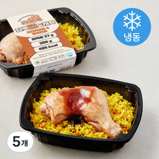 라온콕 단백짱 치킨카레밥 & 통닭다리 (냉동), 300g, 5개