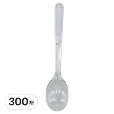 생활엔 국내산 데일리핏 아이스크림 미니 스푼 투명 12cm, 300개, 1개입