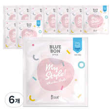 블루본 스타일 썸머라인 컬러 마스크 대형, 10개입, 6개, 핑크