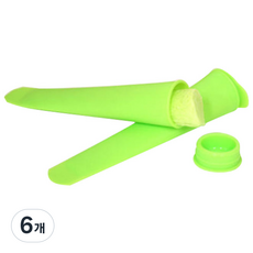 圓形冰棒製作器, 綠色, 6個